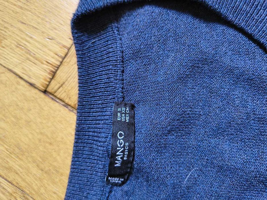 Lniano-bawełniany letni sweterek Mango