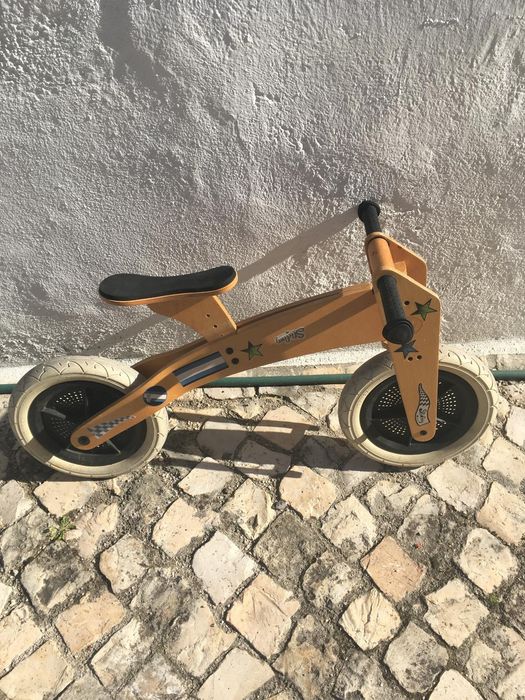 Bicicleta Evolutiva 3-em-1 WISHBONE em Madeira