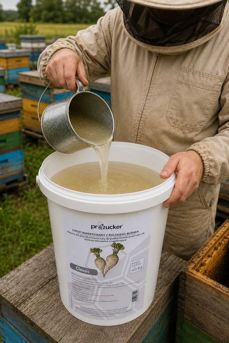 Syrop inwert proZucker pokarm dla pszczół POLSKI CUKIER paletopojemnik IBC 1200kg | Cukrowe.Com