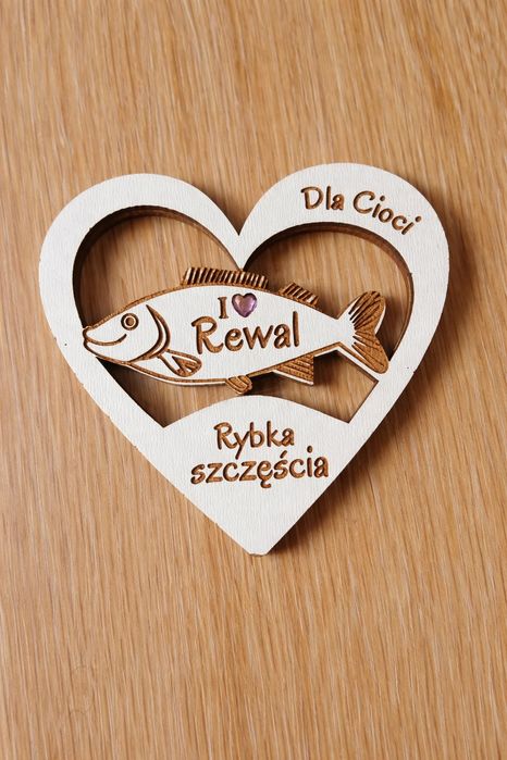 Magnes na lodówkę rybka na szczęście