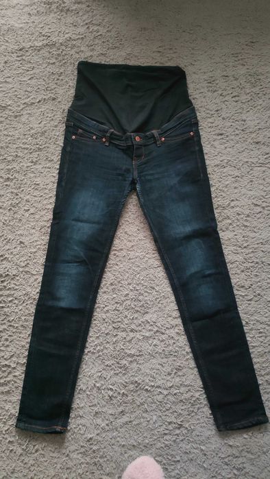H&M Mama dżinsy jeansy ciążowe, r.38/M