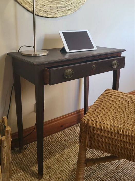 mesa, consola, secretaria, vintage, retro, rustico