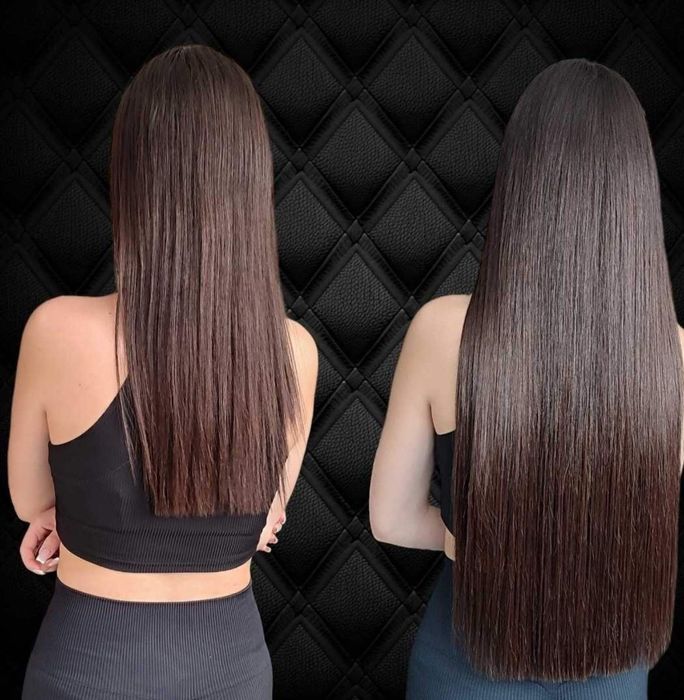 Наращивание биопротеиновых и натуральных волос.