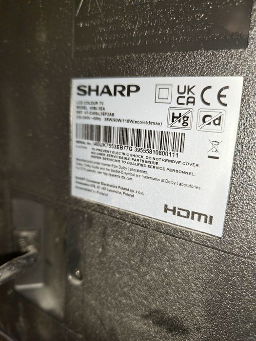 Telewizor Sharp 40'' 4k model 40BL3EA