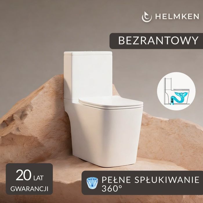 Compact wc  Nowy! 20 lat gwarancji. system warszawski, odpływ pionowy pionowy