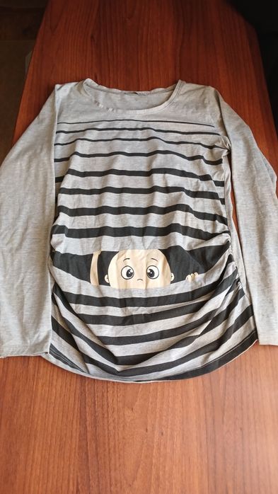 Футболка з принтом для вагітних