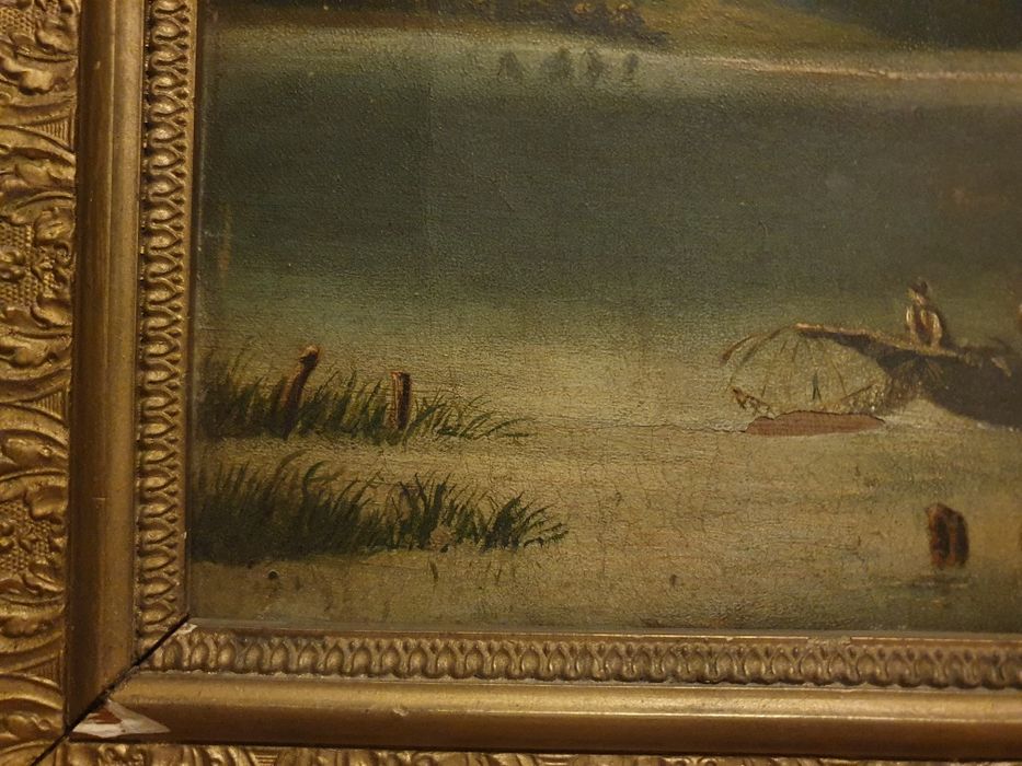 Stary poniemiecki obraz. Stan dobry.