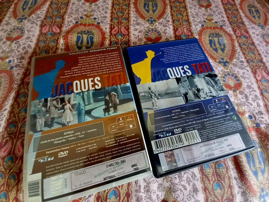 Dois dvds filmes de Jacques Tati
