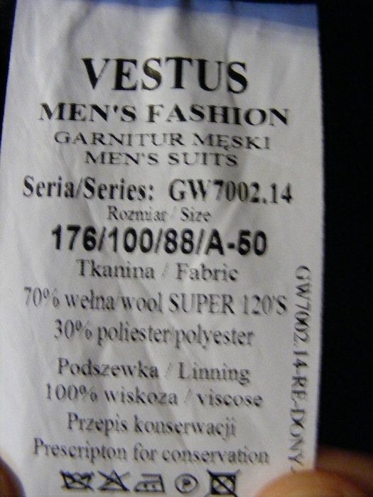 smoking slubny czarny176/100/88