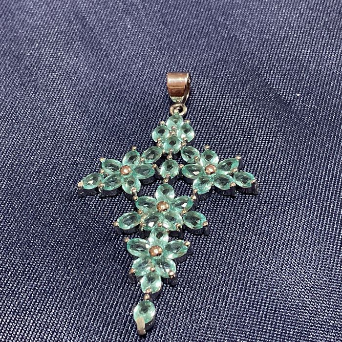 Pendente prata 825 medidas de 5 cm