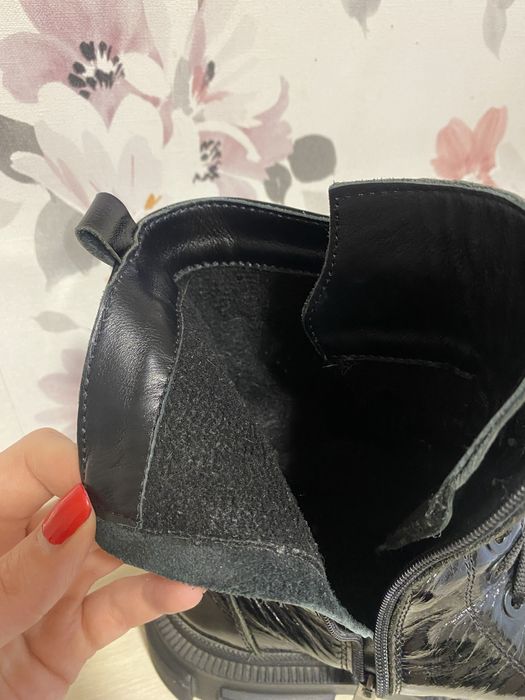 Ботинки кожа/лаковые