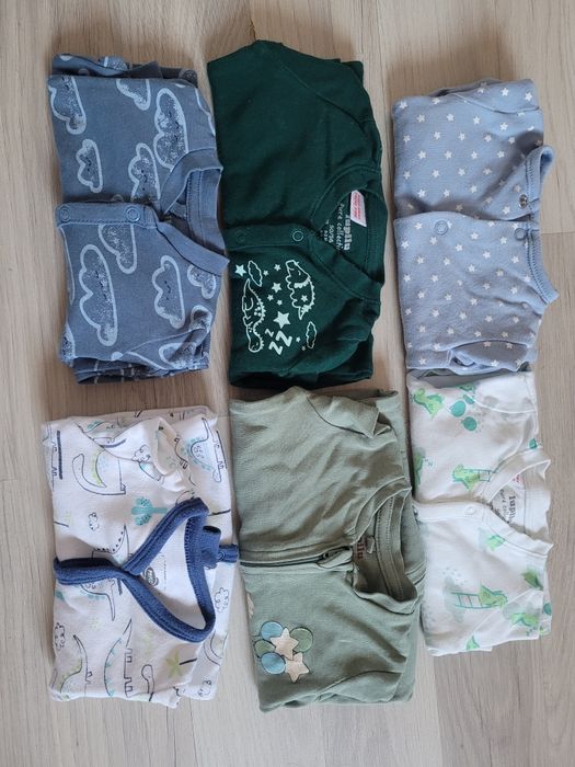 Pajacyki niemowlęce 56 zestaw