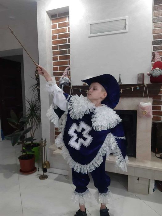 Мушкетер принц костюм розкішний на 116/122 мушкетер