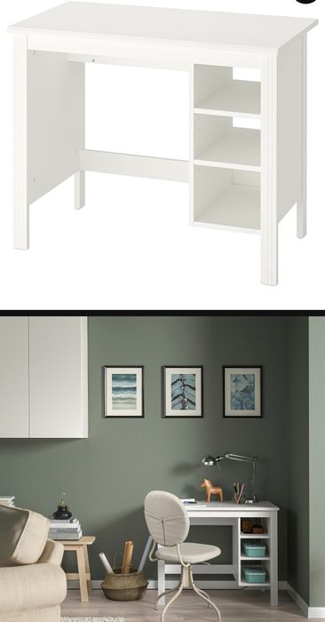 IKEA biurko BRUSALI  90  x 52 cm białe
