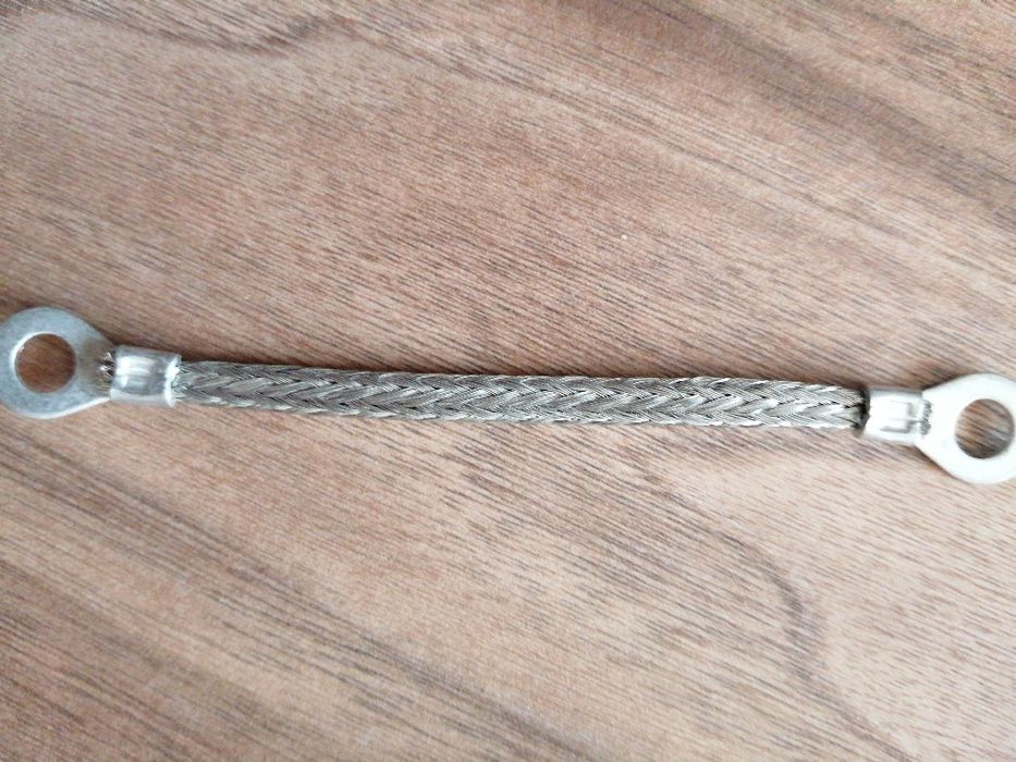 Przewód masowy 10cm M6 taśma uziemiająca