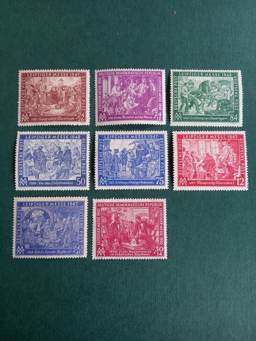 Znaczki pocztowe DDR strefa okupacyjna 1947 r