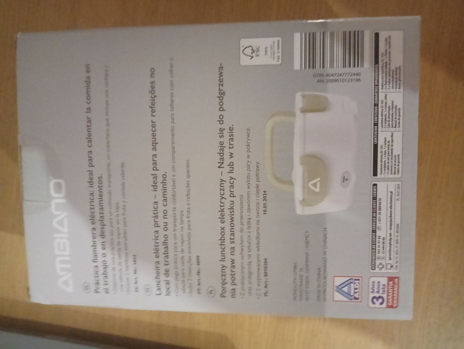 Nowy elektryczny lunch box, podgrzewa w pracy lub w trasie