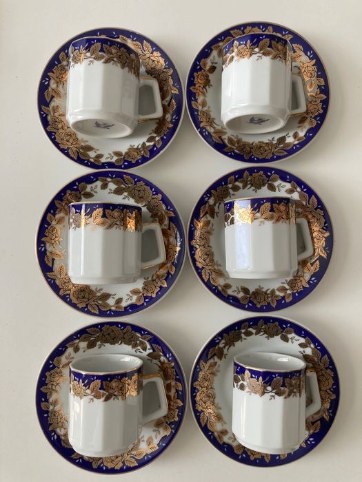 Porcelana Japonesa Tanaka - 6 Chávenas Café - Excelente estado