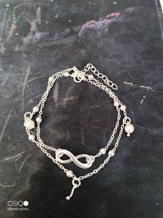 Conjunto 21 Tornozeleiras prateadas