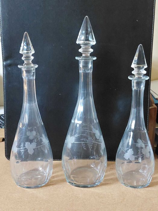 Bottles, set of three