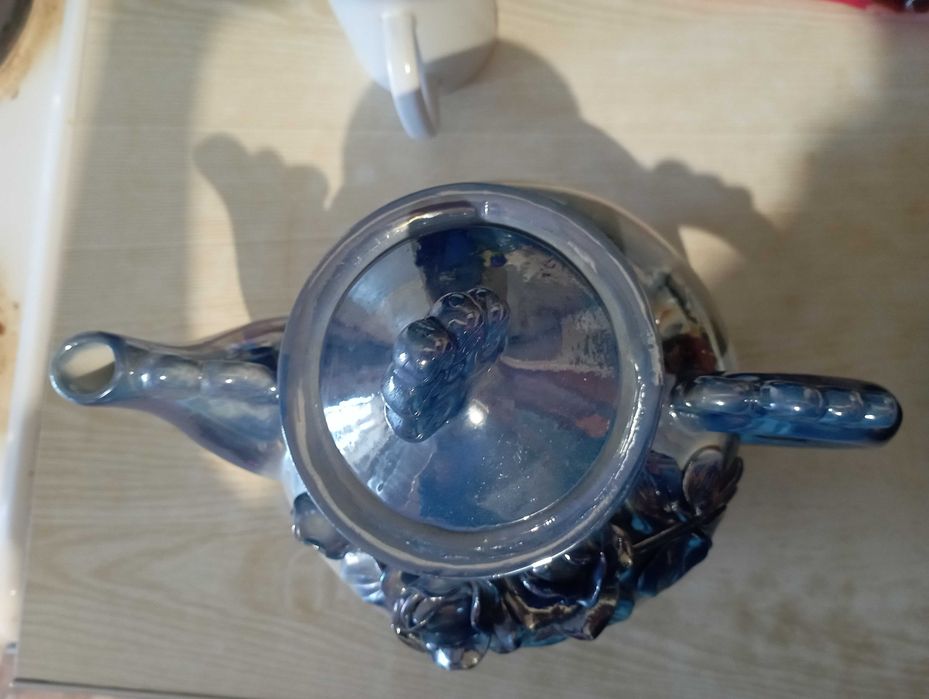 Чайник керамика с лепкой