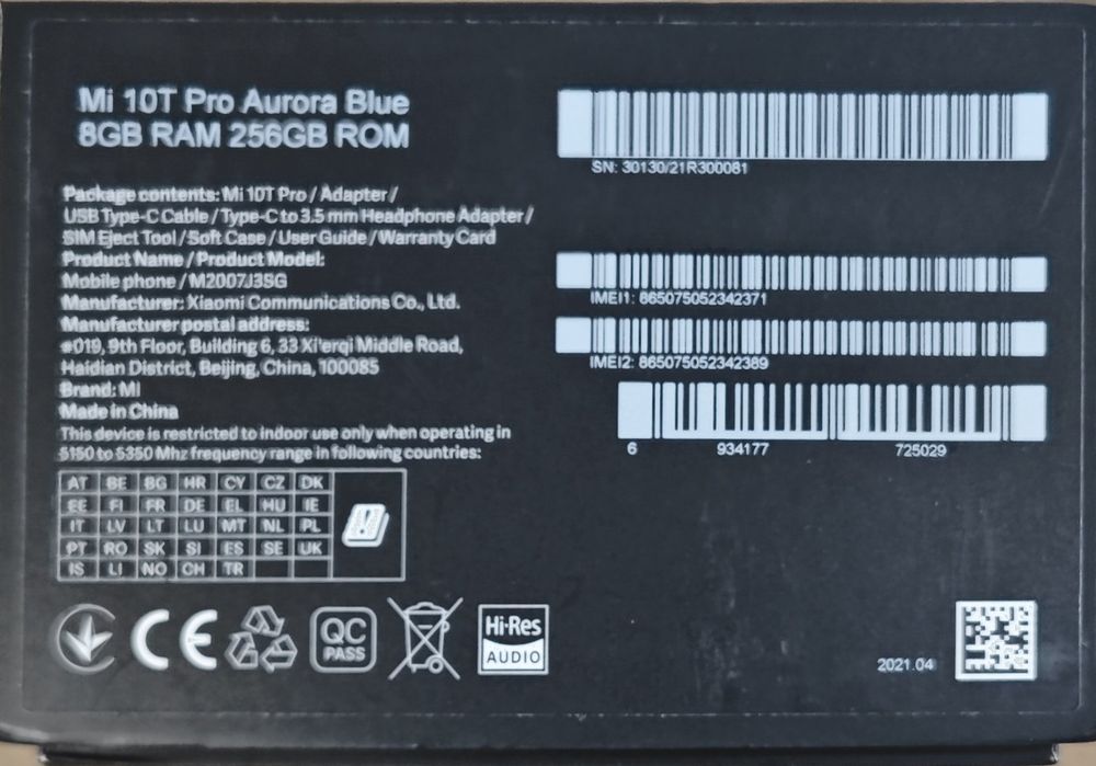 Xiaomi Mi 10T Pro 8/256 5g