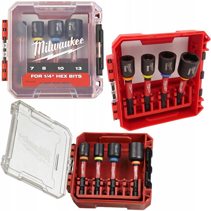 Набір магнітних головок для ударних робіт Milwaukee Shockwave 4 шт