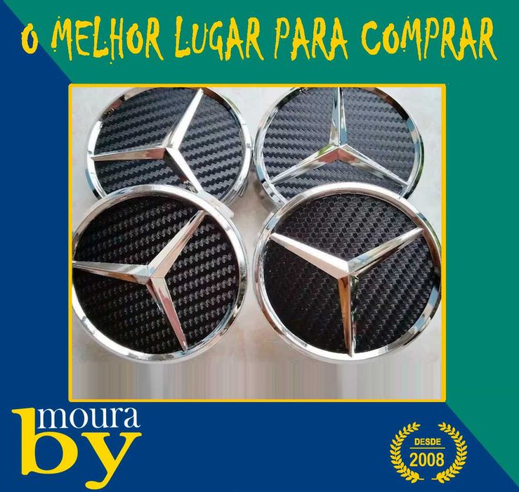 4 Centros de Roda Mercedes ML300 CLK200 LK450 GL450 S400