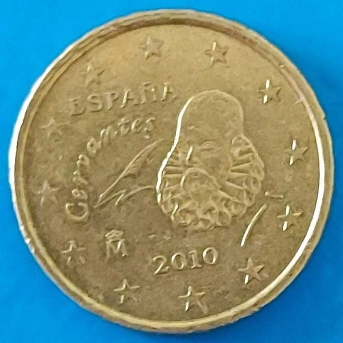 10 Cêntimos de 2010 de Espanha,  Miguel Cervantes