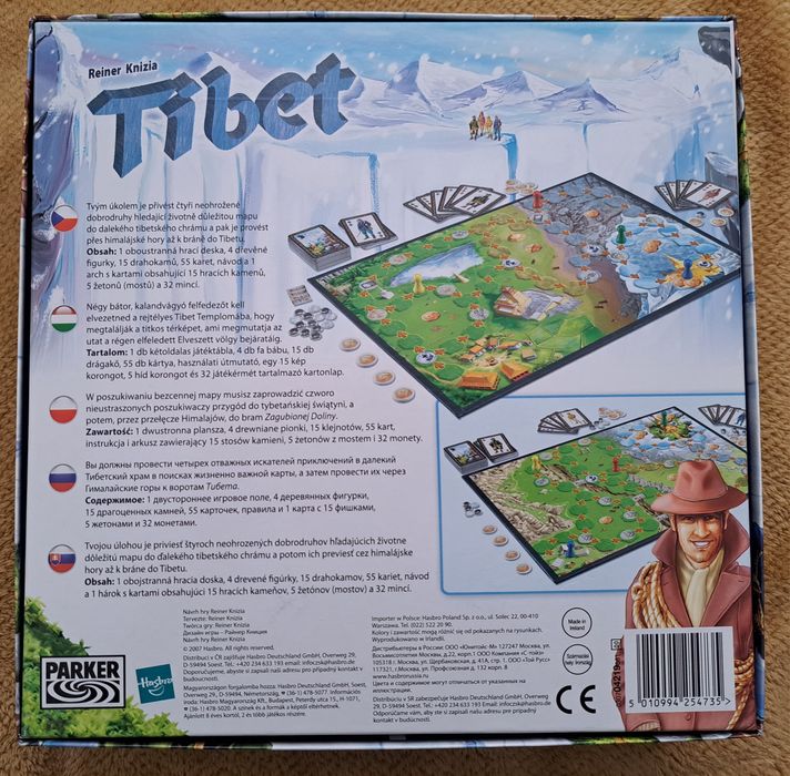 TIBET gra planszowa Parker Hasbro