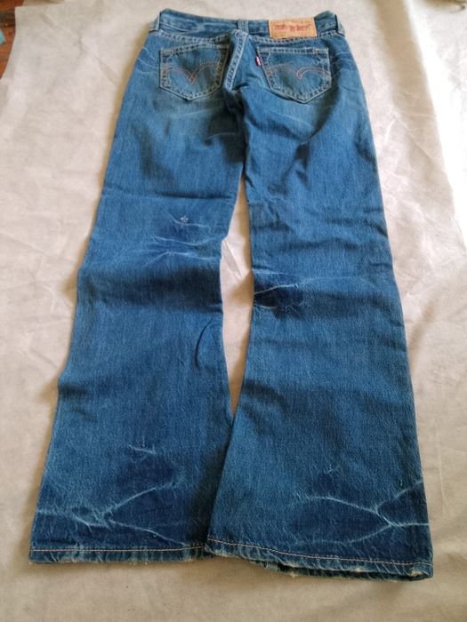 Levis vintage super rare bootcut true religion type 512 527 927 vintage flared jeans blue клеш кльош клеши клешы широкие низкая посадка jaded London