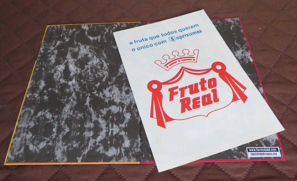 Caderneta de CARICAS (interiores) Homem ARANHA/Fruto Real