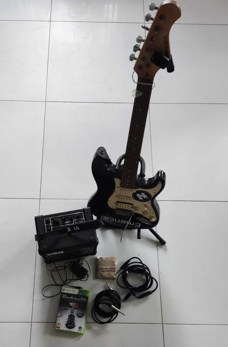 gitara elektryczna  piecyk zestaw do grania xbox