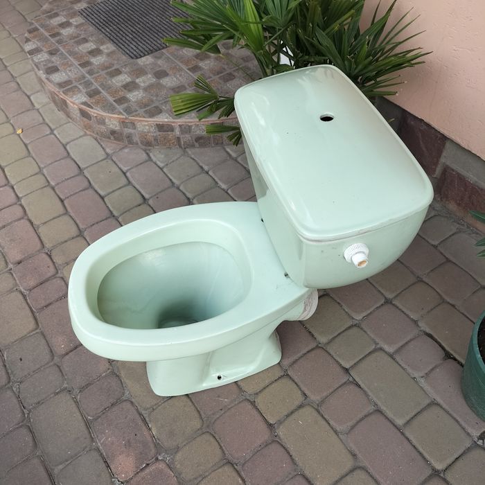 Унітаз вживаний зелений