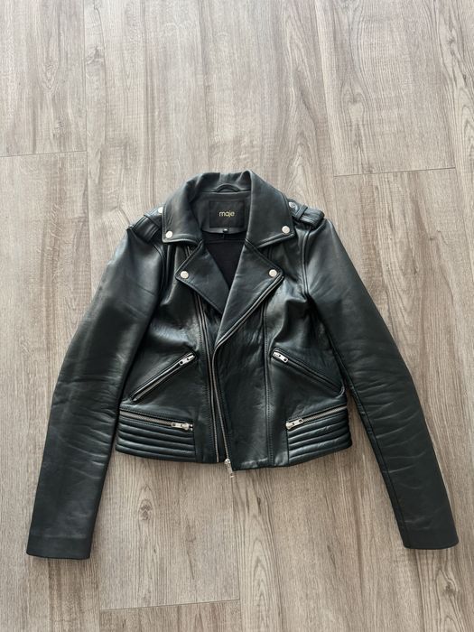 Шкіряна куртка maje 38р