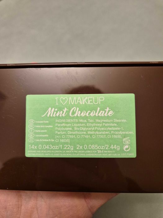 Paleta cieni do oczu Revolution MakeUp Ilovemakeup Mint Chocolate