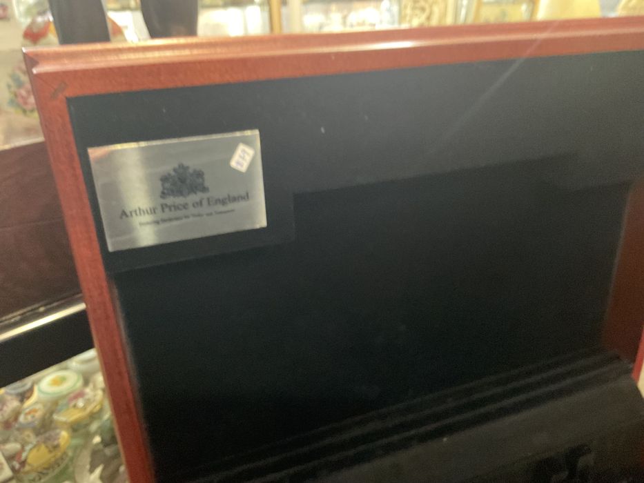 Caixa para faqueiro mahogany inglês 48x34x14 cm