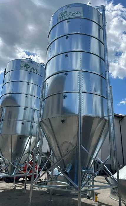 Silos Zbożowy Paszowy Lejowy 3/5/6/8/9/12/15/18/20/25/30/35/40 t