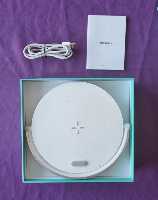 Ezvalo Carregador sem Fios Coluna Candeeiro Wireless
