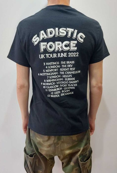 Sadistic Force czarny t-shirt zespołu muzycznego, rozmiar M