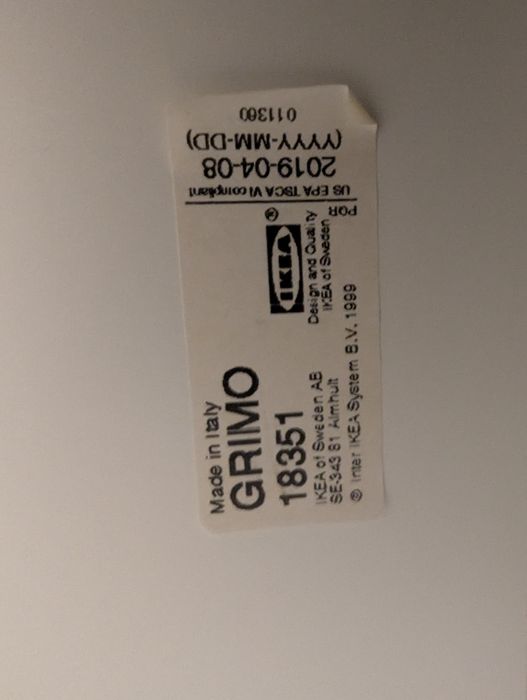 IKEA PAX z drzwiami GRIMO – biała szafa 100 × 60 × 236 cm