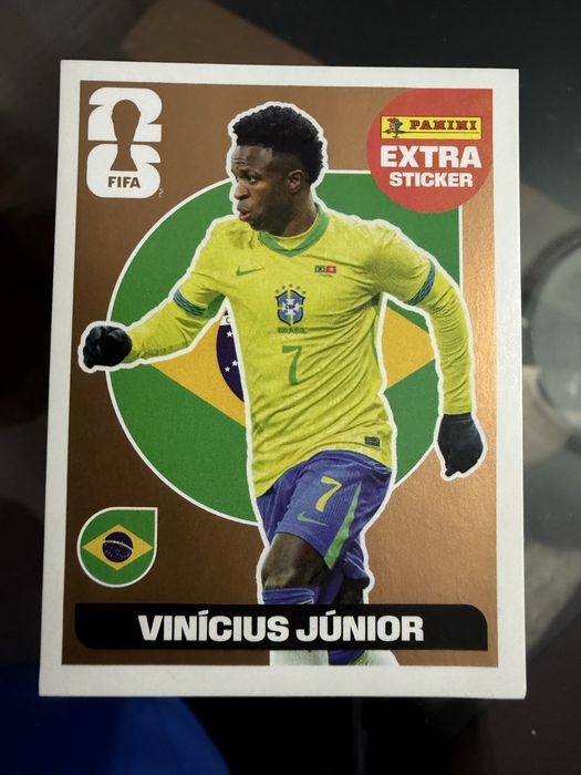 Cromo Extra Vini Jr Ouro