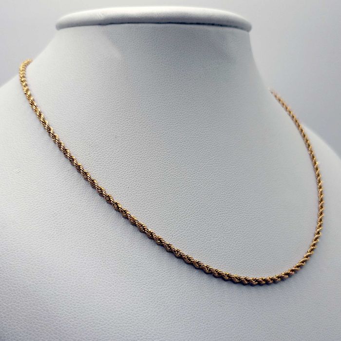 Złoty łańcuch - Łańcuszek Kordel ze Złota 585, 9,43g. 50cm.