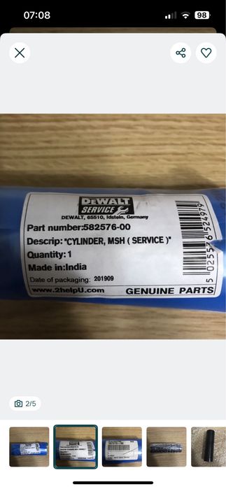 Cilindro Dewalt 582576 - Novo