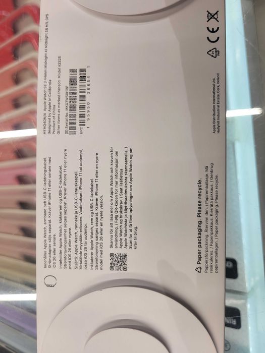 Apple Watch SE 3 44mm Bat. 100% NOWY Telakces Felicity *Raty 0%