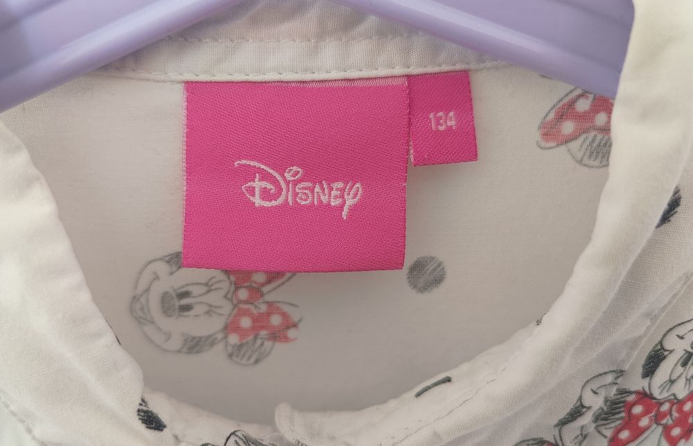 Dziewczęc biała koszula w Myszkę Minnie - Disney