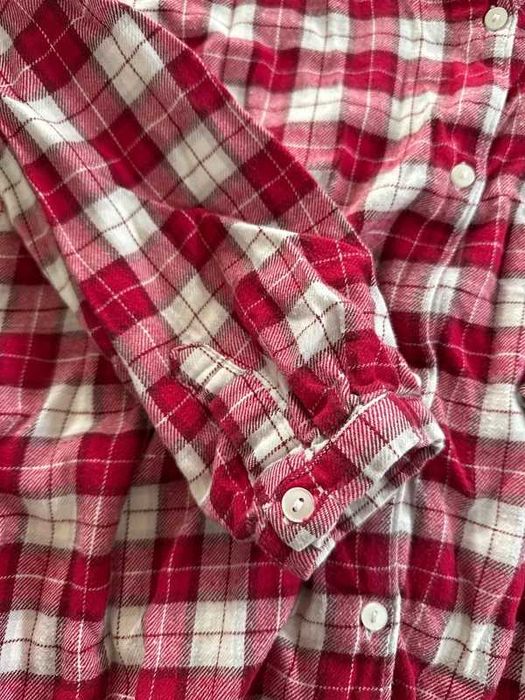 Piżama damska w kratkę flanela świąteczna czerwona na Święta, na Zimę