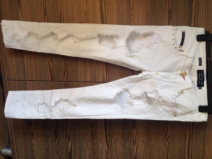 spodnie damskie białe