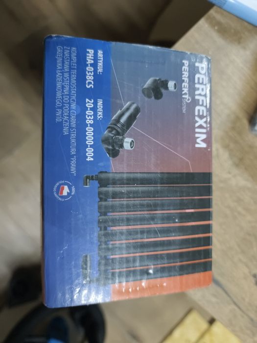 Zawór termostatyczny perfexim czarny