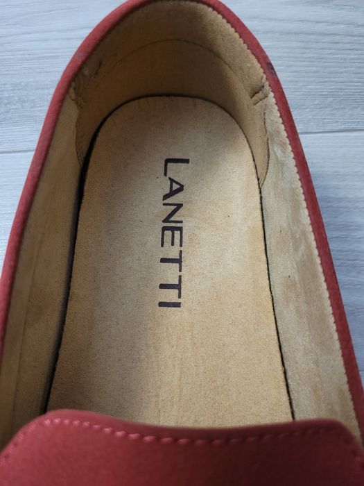 Mokasyny męskie Lanetti, nowe